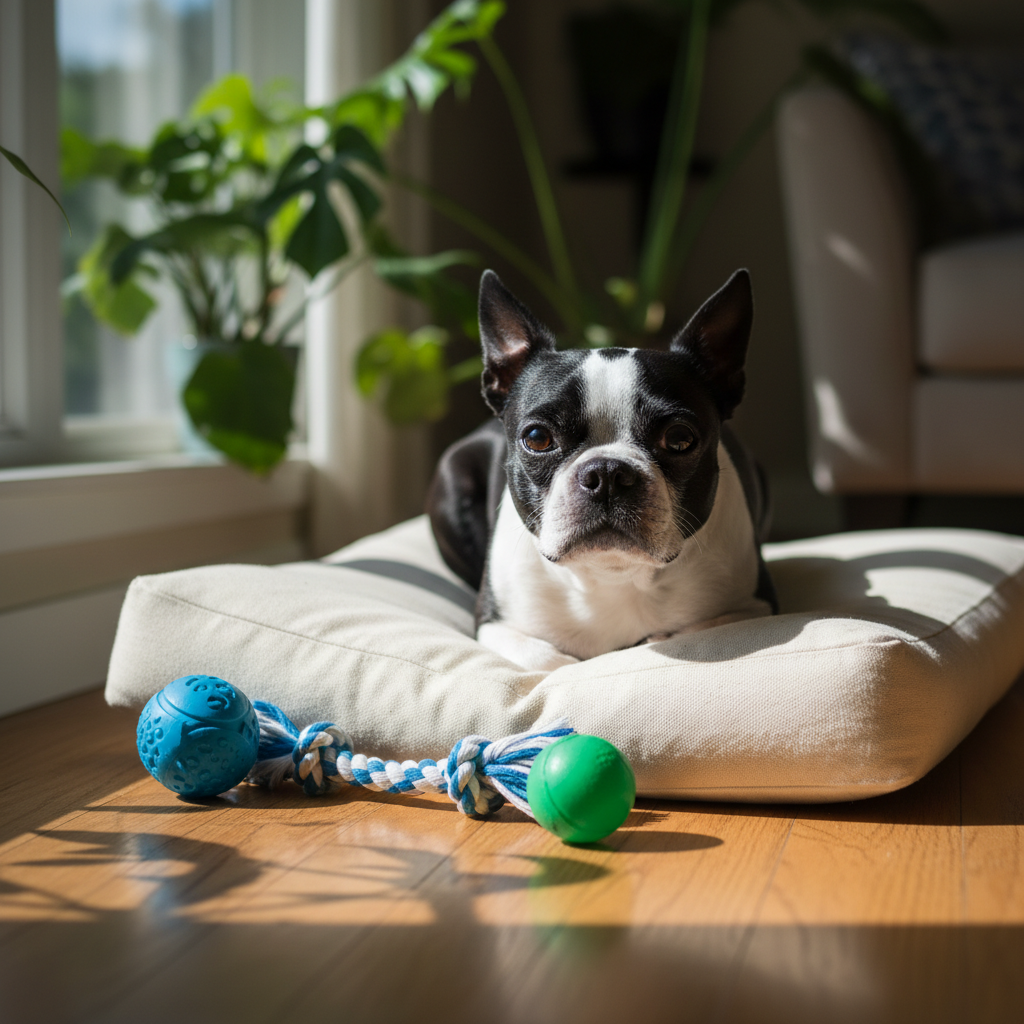 Boston Terrier nella routine quotidiana: abitudini, bisogni e gestione giorno per giorno